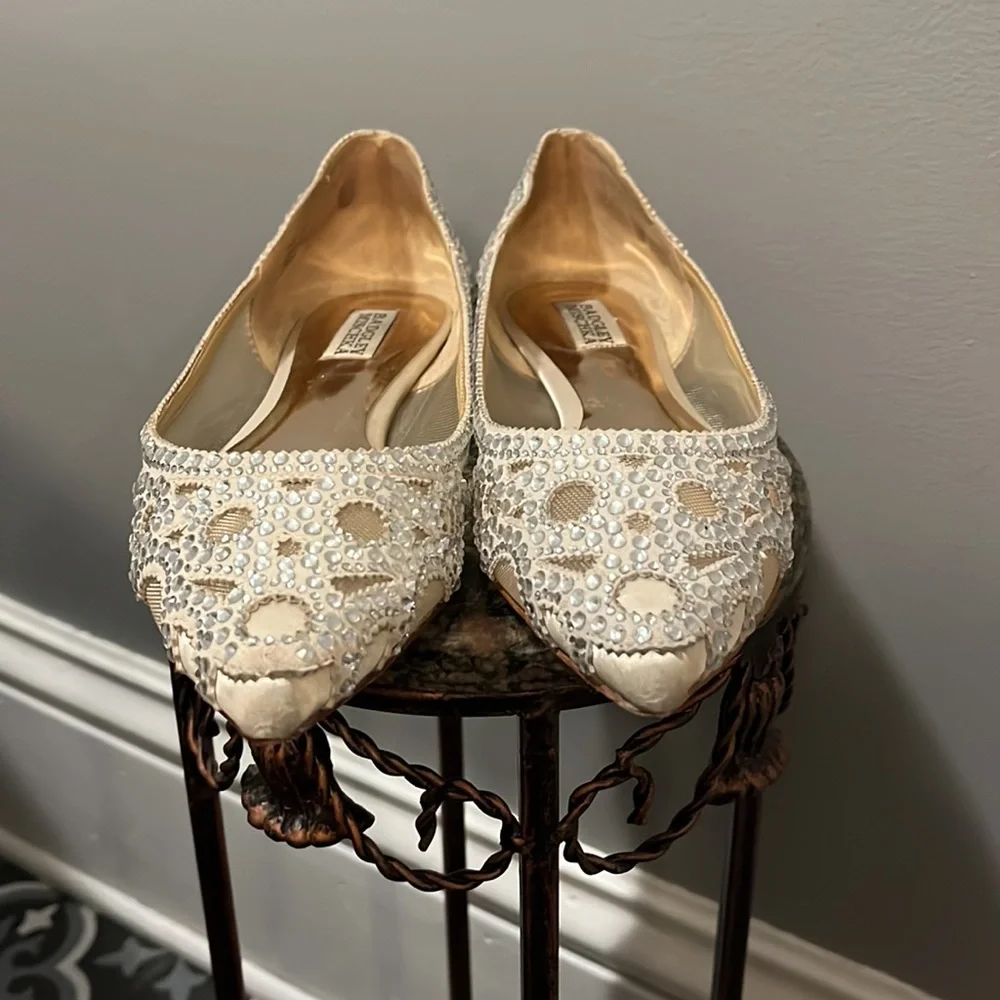 Badgley Mischka “Gigi” wedding shoes, Size 9 - Picture 6 of 8
